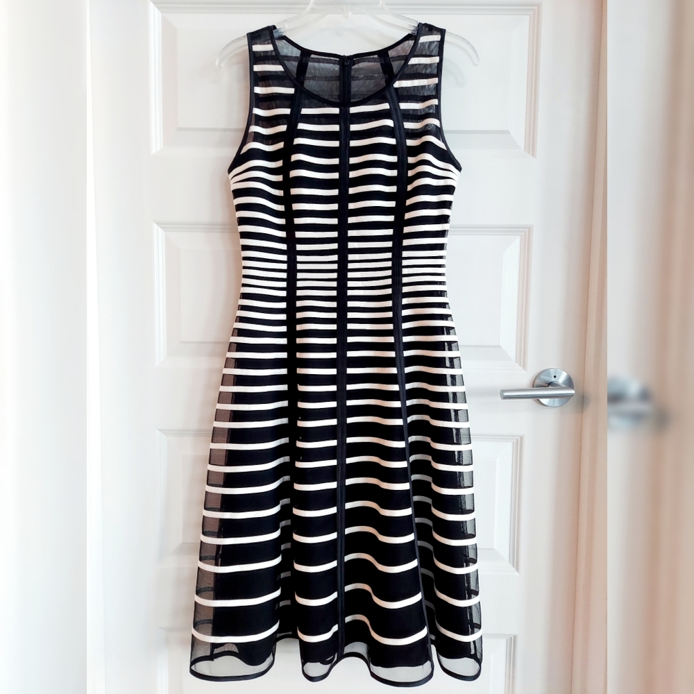 Black & White Striped Dress